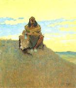 Frederick Remington When Heart is Bad oil painting artist